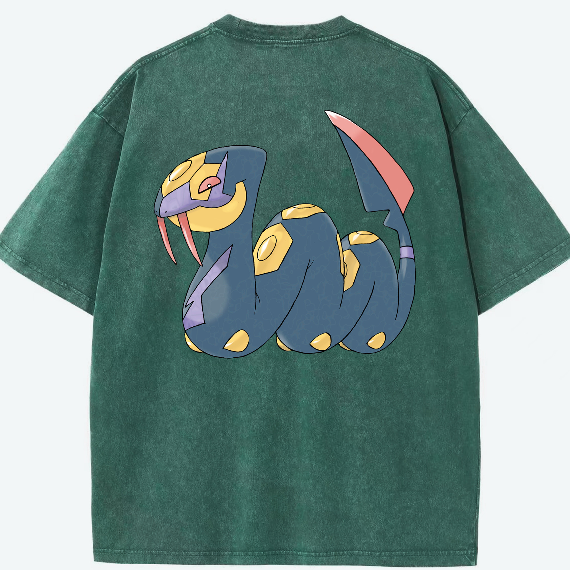 （画像用） ポケットモンスター Pokémon 綿100% ヴィンテージ風 半袖Tシャツ（背面プリント）